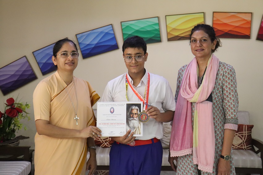 MEDAL AND A CERTIFICATE OF APPRECIATION AT INTERNATIONAL STUDENT ART EXHIBITION 2026